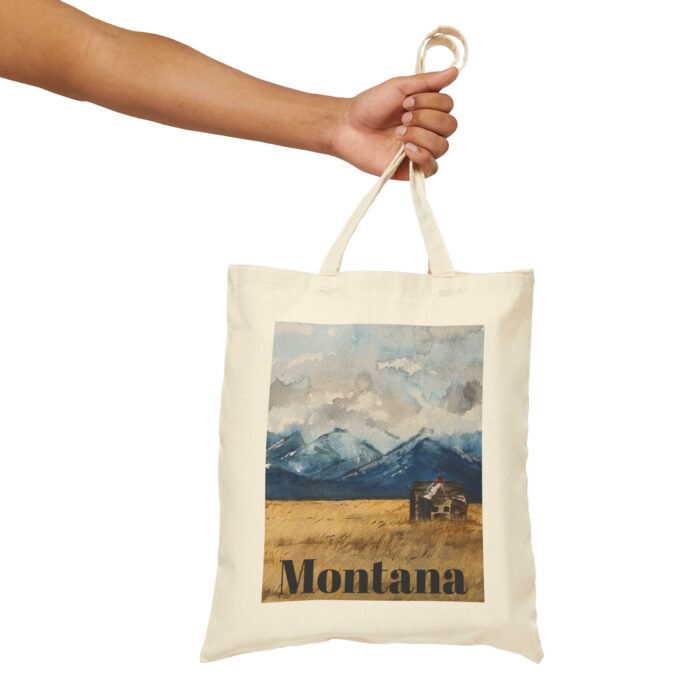 Montana Cotton Canvas Tote Bag - Image 3