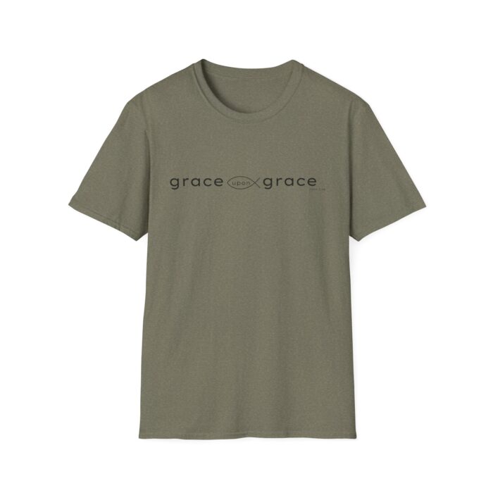 Grace upon grace shirt, grace shirt, Christian shirt, unisex style shirt, bible verse shirt, retro shirt, gift for her, faith, grow in grace - Image 2