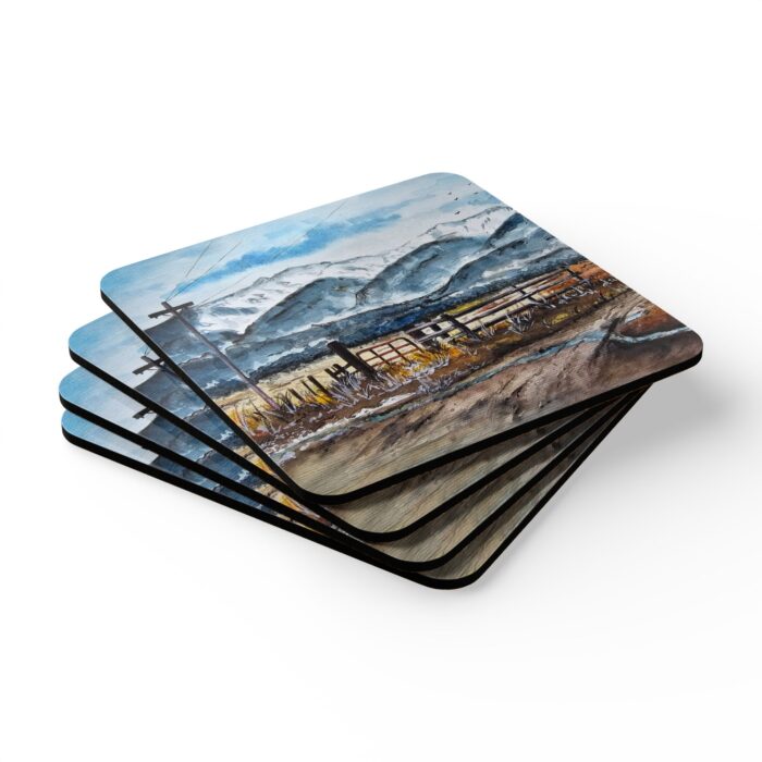 Winters End Corkwood Coaster Set - Image 3